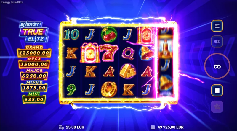 Energy True Blitz - ベースゲームのパターン表